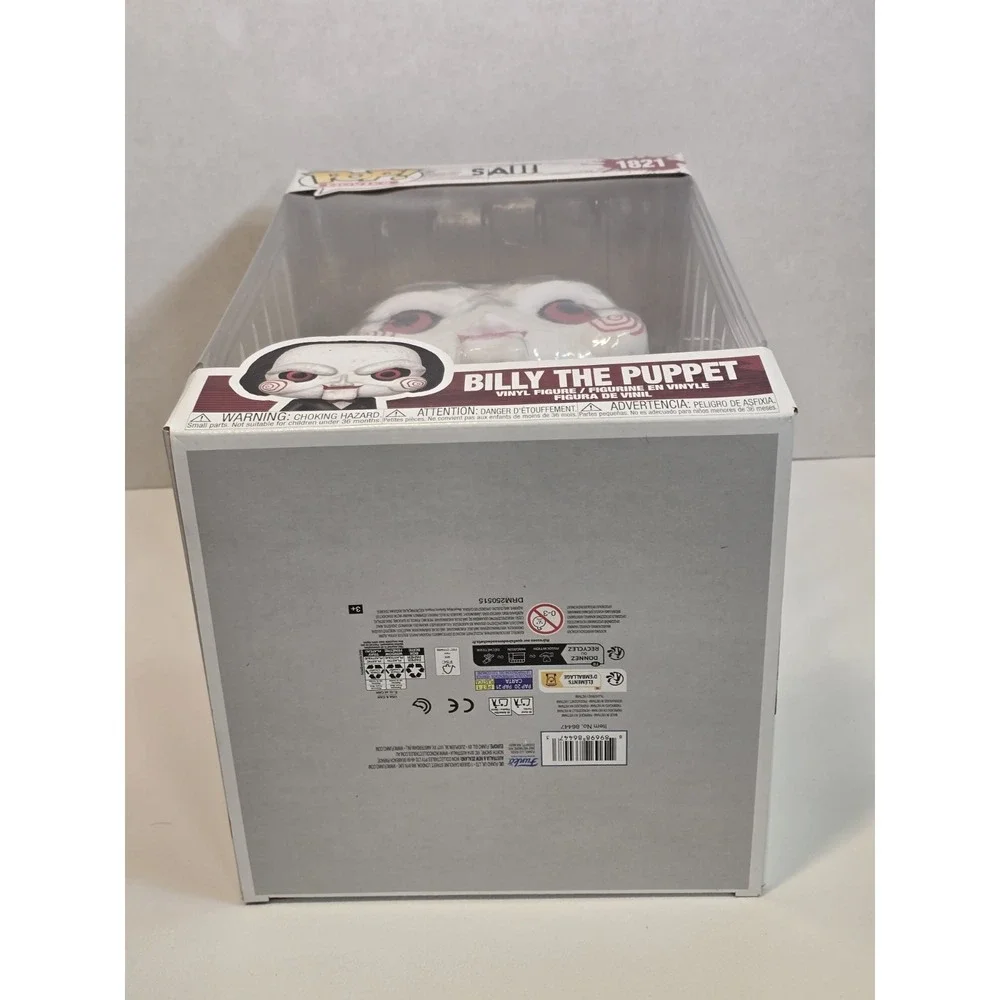 Funko Pop Jumbo 10 in: Billy the Puppet #1821‎ MOVIES Saw Vinyl LIGHT BOX DMG